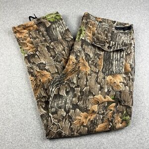 Vintage Winchester Pants Men XL 42-42 TreBark Camo Cargo Baggy Hunt Outdoors 90s